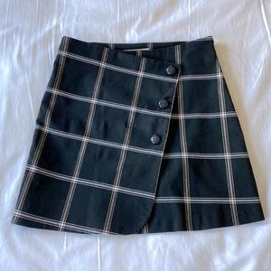 Plaid Wrap Skirt